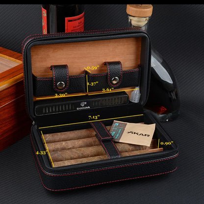 Classic Leather Cigar Humidor