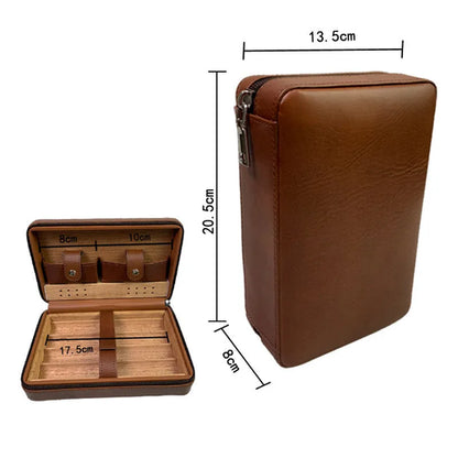 Cigar Humidor Leather Case